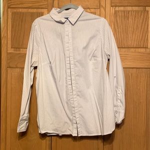 Apt 9 Pinstripe Button Down Blouse